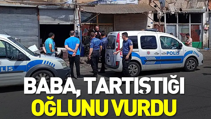 BABA, TARTIŞTIĞI OĞLUNU VURDU