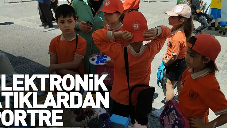 Elektronik atıklardan portre