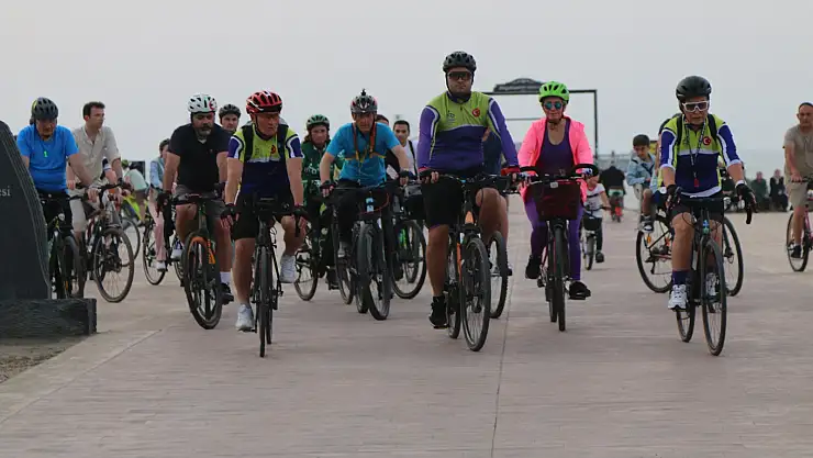 Doğa için pedalladılar
