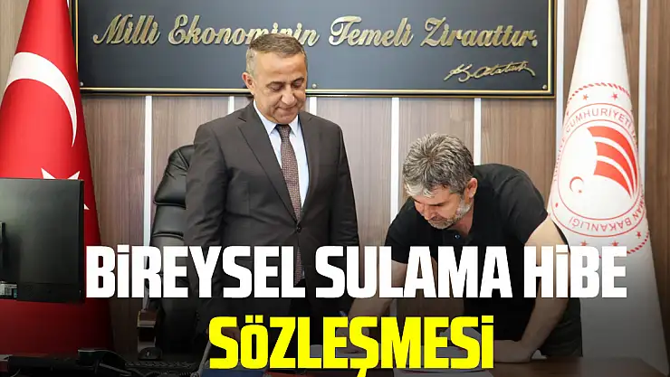 Samsun'da Bireysel sulama hibe sözleşmesi imzalandı