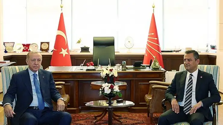 Cumhurbaşkanı Erdoğan'ın, CHP Genel Başkanı Özel'i ziyareti sona erdi