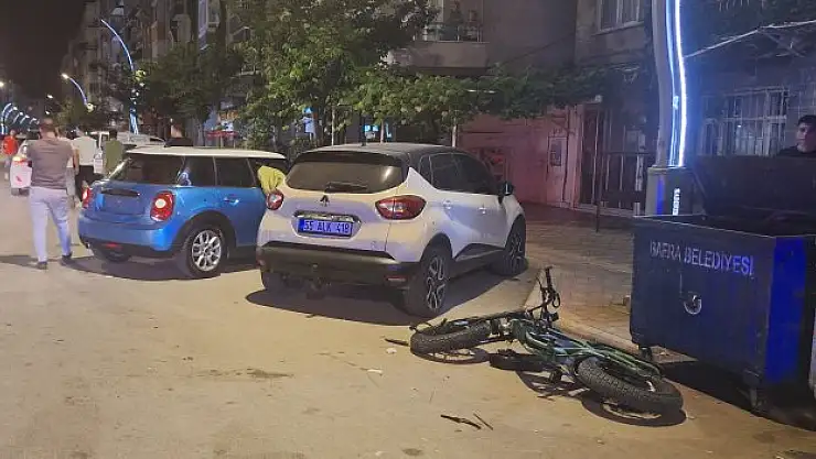 Bisiklet sürücüsü yaralandı