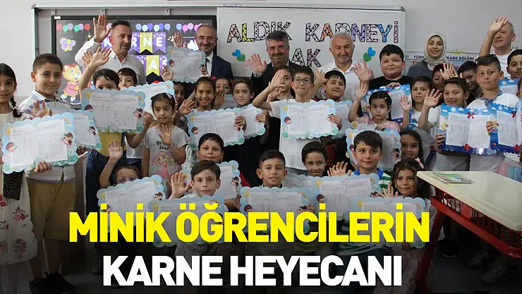Minik Öğrencilerin Karne Heyecanı