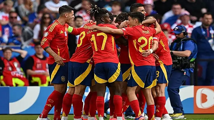 İspanya, 3 gollü Hırvatistan galibiyetiyle EURO 2024'e iddialı girdi
