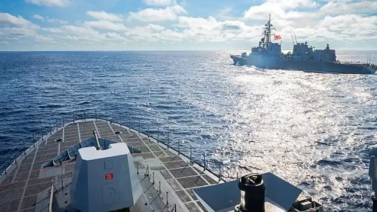 TCG Kınalıada korveti geçiş eğitimine katıldı