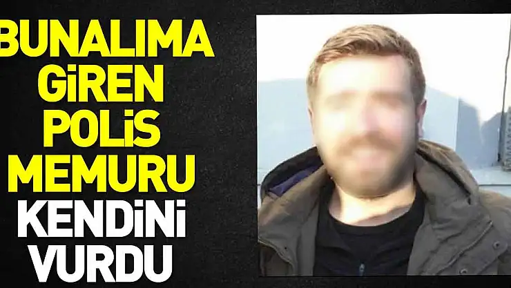 Polis memuru kendini vurdu