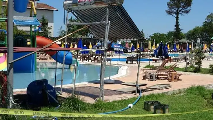Aquapark havuzunda elektrik faciası