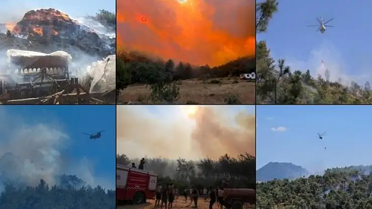 Orman yangınlarına müdahaleler devam ediyor