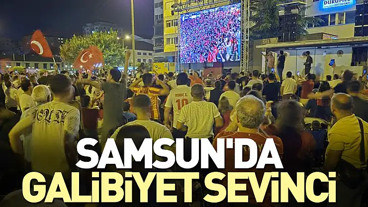 Samsun'da galibiyet sevinci