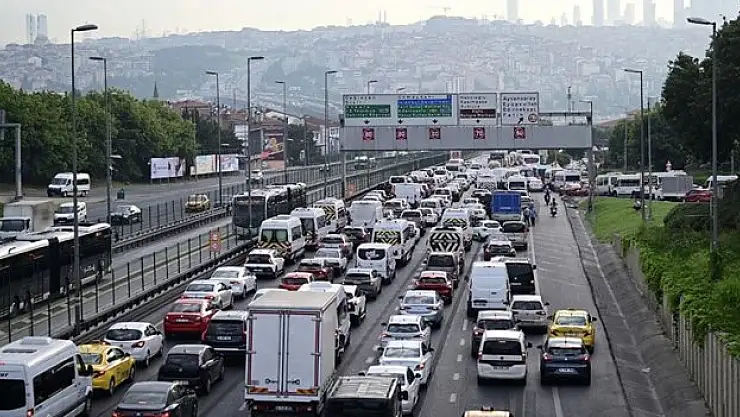 Haliç Köprüsü'nde trafik