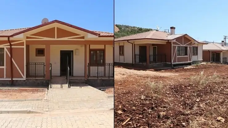 Köy evlerinin teslimi sürüyor