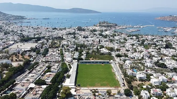 Bodrum İlçe Stadı'nda hazırlıklar sürüyor