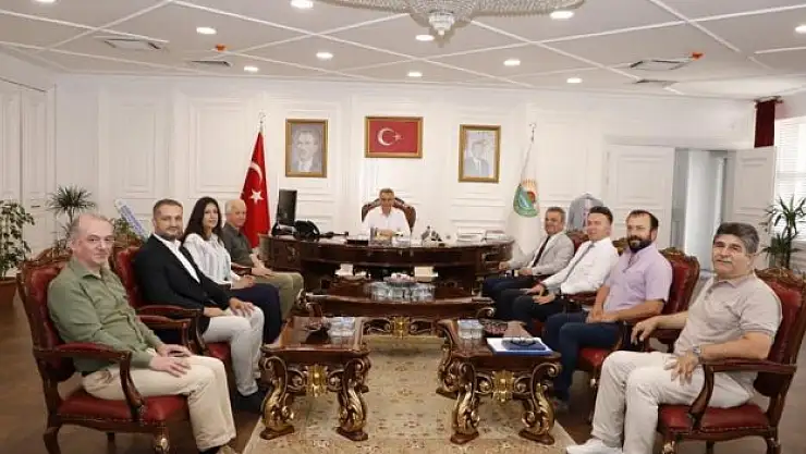 MMO üyelerinden Başkan Kurnaz'a ziyaret