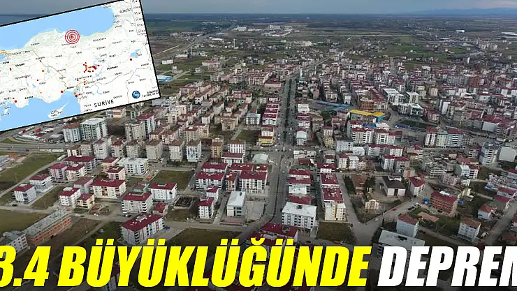 3.4 büyüklüğünde deprem