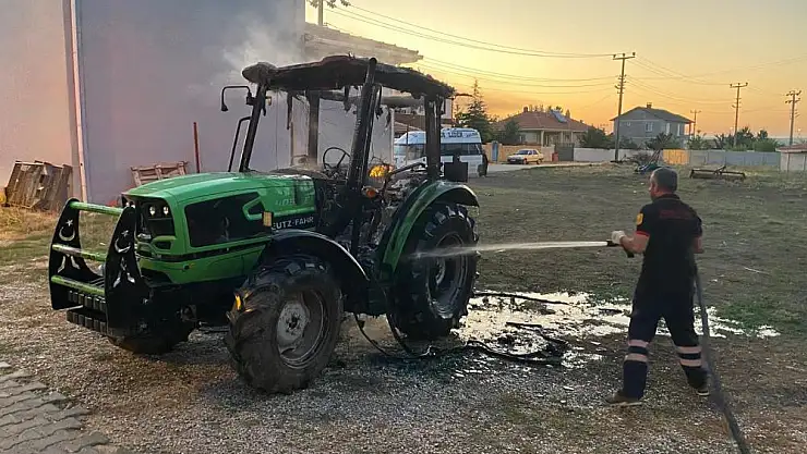 Traktör kullanılamaz hale geldi
