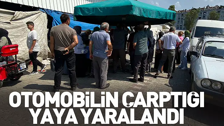 Otomobilin çarptığı yaya yaralandı