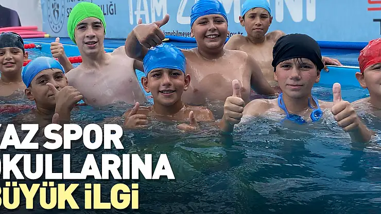 Yaz spor okullarına büyük ilgi