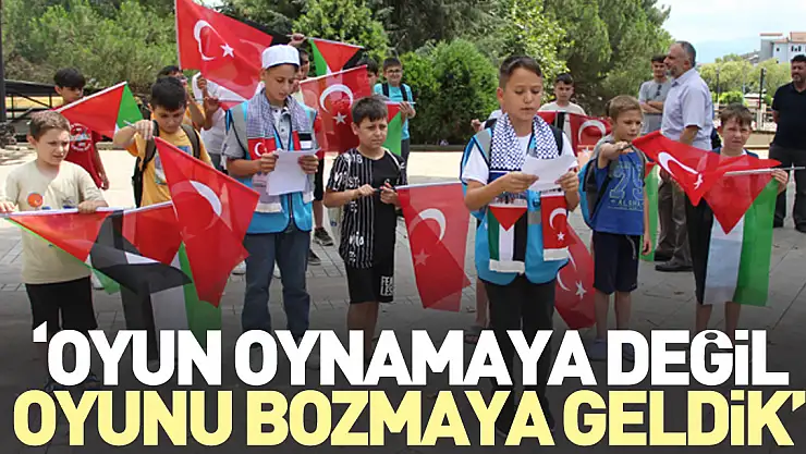 'OYUN OYNAMAYA DEĞİL, OYUNU BOZMAYA GELDİK'
