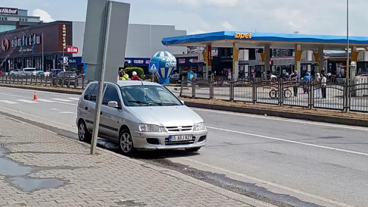 Otomobilin çarptığı bisiklet sürücüsü  yaralandı