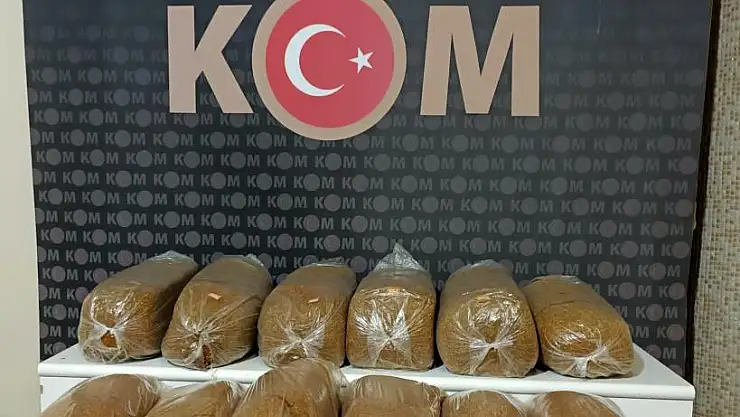 99 kilogram kaçak tütün ele geçirildi