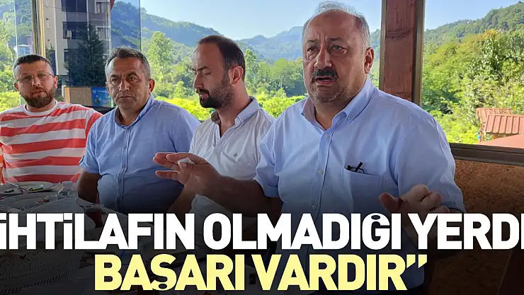 BAŞKAN KARACA 'İHTİLAFIN OLMADIĞI YERDE BAŞARI VARDIR'