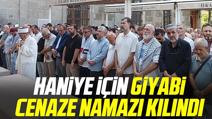 HANİYE İÇİN GİYABİ CENAZE NAMAZI KILINDI