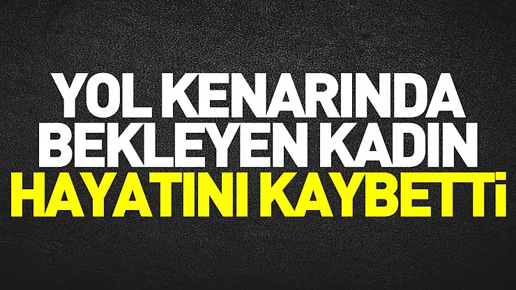 Yol kenarında bekleyen kadın hayatını kaybetti