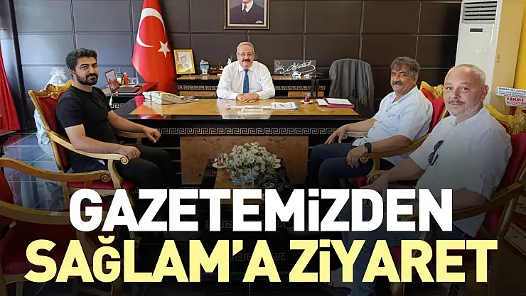 Gazetemizden, Kaymakam Sağlam'a ziyaret