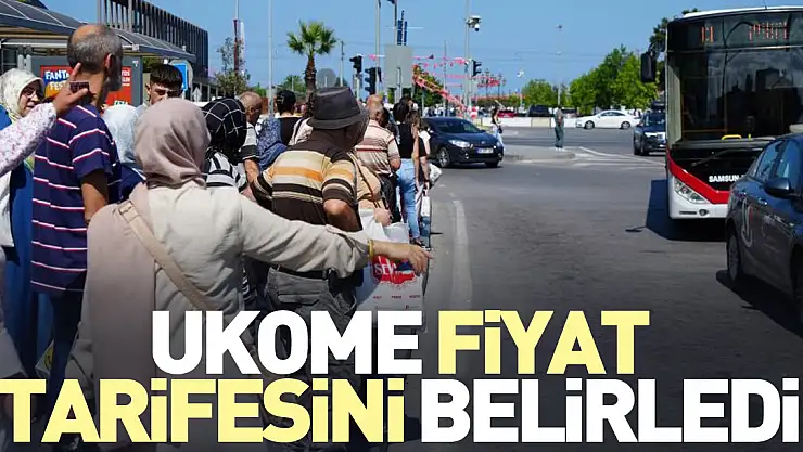 UKOME Fiyat tarifesini belirledi