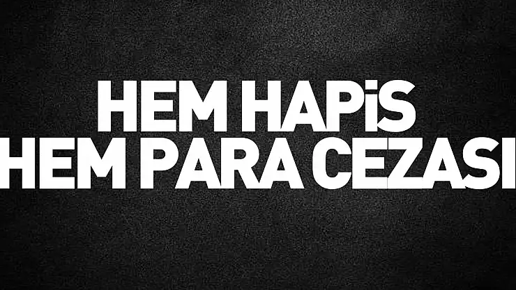 Hem hapis hem para cezası