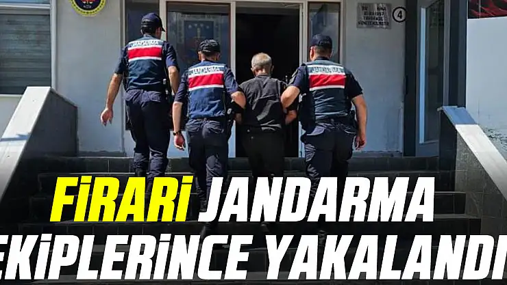 Firari jandarma ekiplerince yakalandı