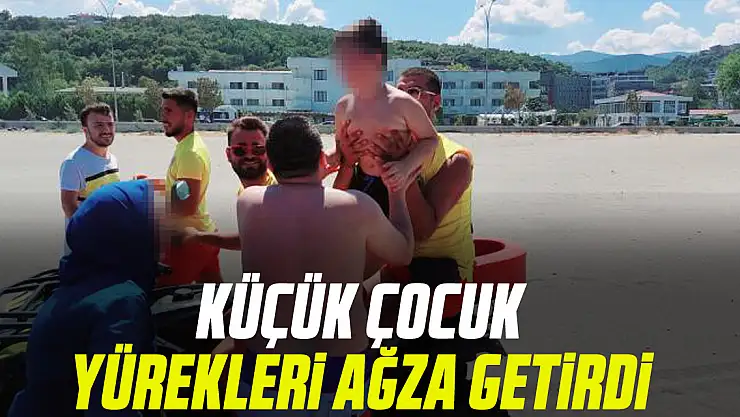 KÜÇÜK ÇOCUK YÜREKLERİ AĞZA GETİRDİ
