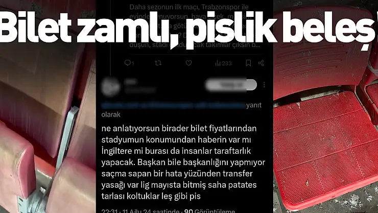 'Bilet zamlı, pislik beleş!'