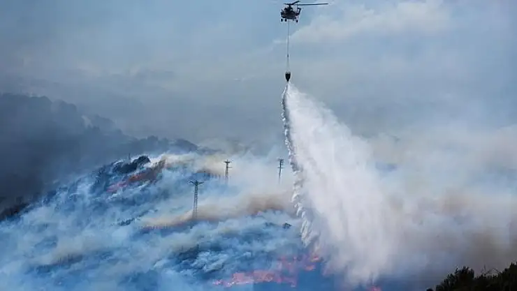 Yangınlara müdahale sürüyor