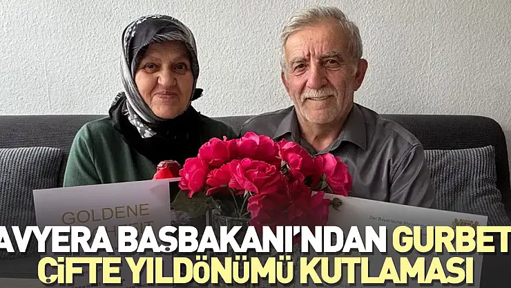 Bavyera Başbakanı'ndan gurbetçi çifte yıldönümü kutlaması