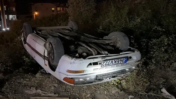 Otomobil takla attı