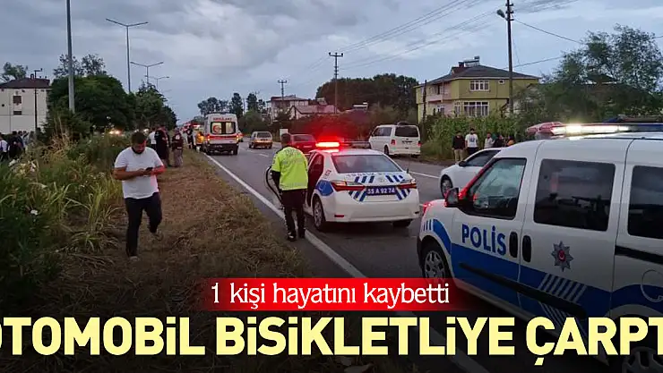 Otomobil bisikletliye çarptı