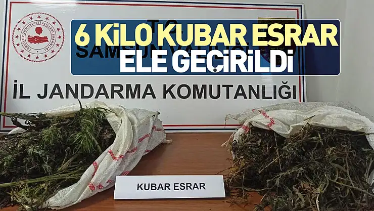6 kilo 930 gram kubar esrar ele geçirildi