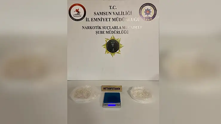 Samsun'da metamfetamin ele geçirildi