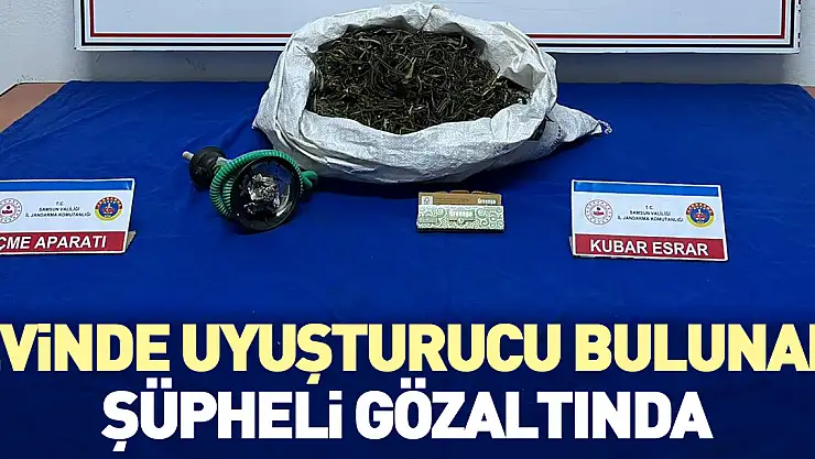 Evinde uyuşturucu bulundu