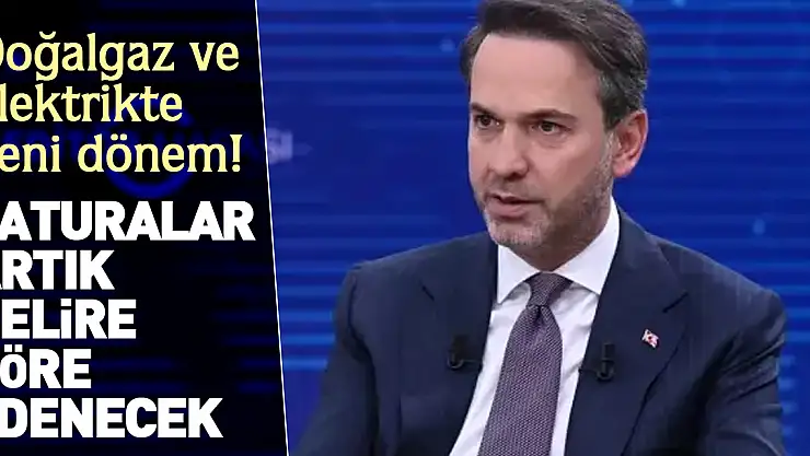 Faturalar artık gelire göre ödenecek