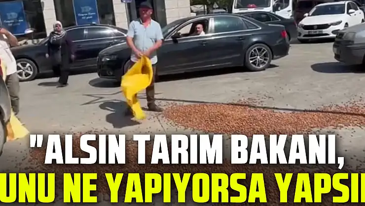 'ALSIN TARIM BAKANI, BUNU NE YAPIYORSA YAPSIN'