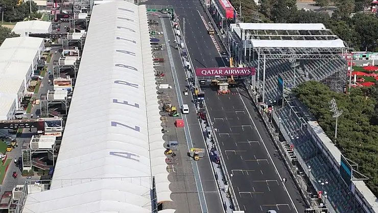 Bakü sokakları  piste dönüştürüldü