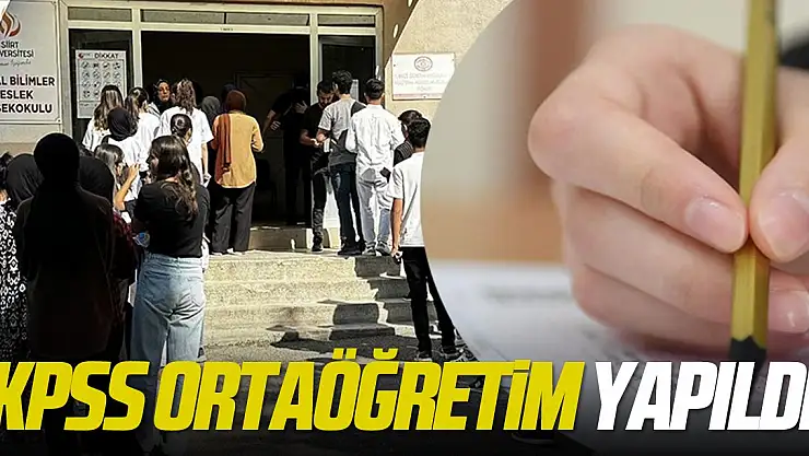 KPSS Ortaöğretim yapıldı