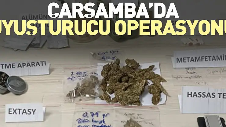 ÇARŞAMBA'DA UYUŞTURUCU OPERASYONU