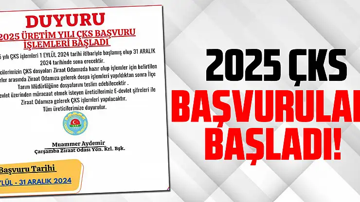 2025 ÇKS başvuruları başladı!