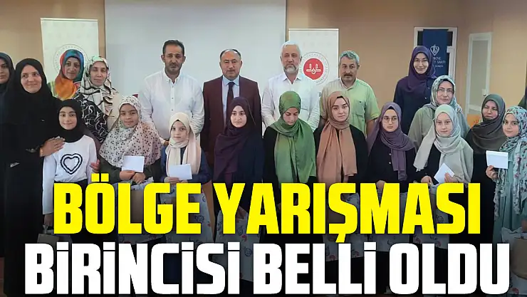 Bölge yarışması birincisi belli oldu