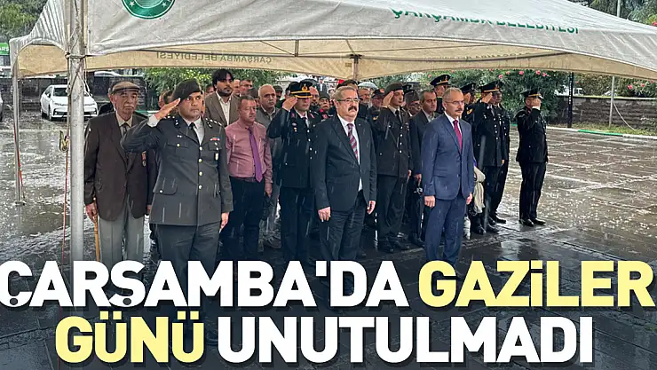 ÇARŞAMBA'DA GAZİLER GÜNÜ KUTLANDI