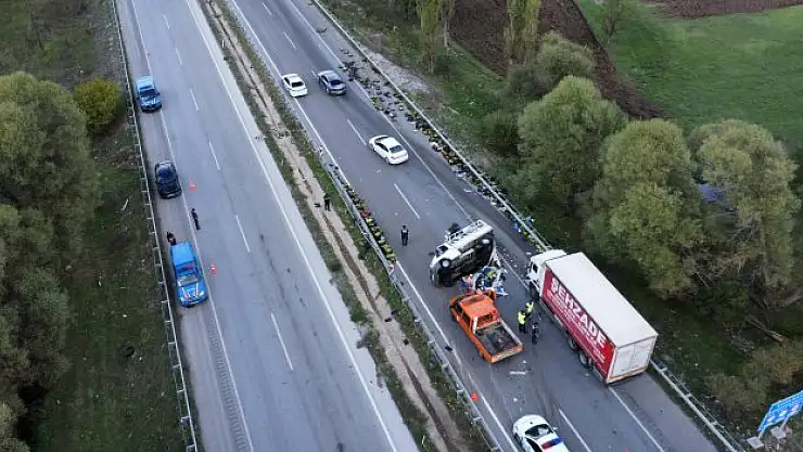 Samsun-Ankara kara yolunda ulaşım aksadı