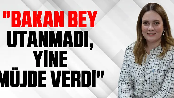 'BAKAN BEY UTANMADI, YİNE MÜJDE VERDİ'